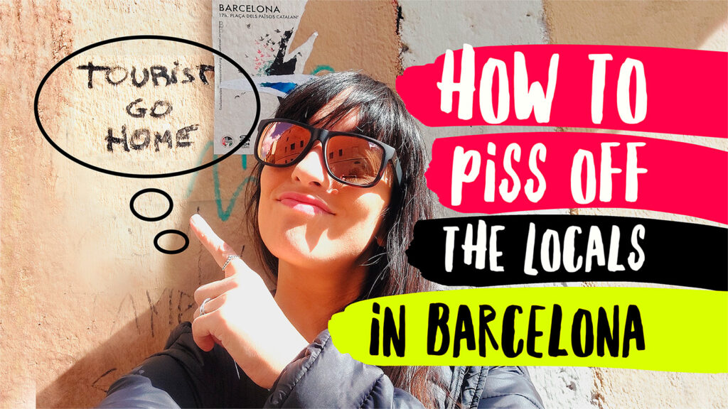 Muestra como molestar a la gente local, en plan broma