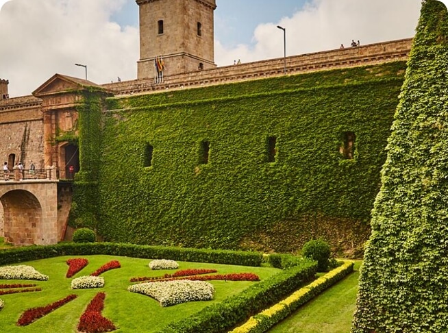 Castillo cerca de Barcelona