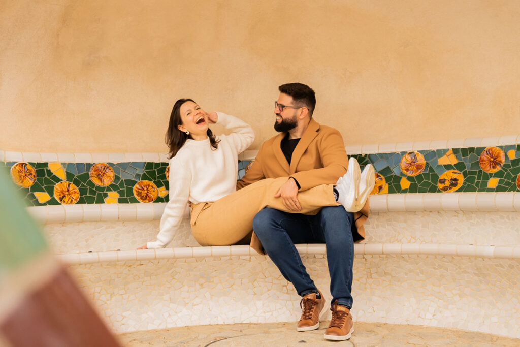 Chica en el Parc Güell